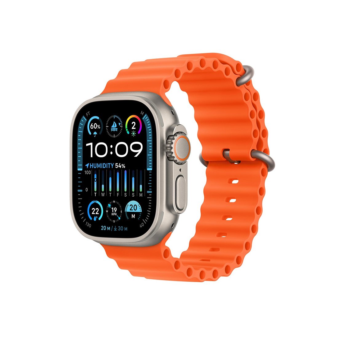 Apple Watch Series 7, Red Aluminum Case with Red Sport Band - Image 3