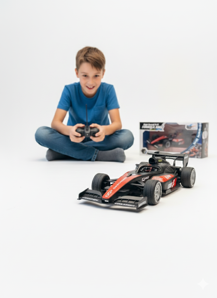 High Speed F1 RC Racing Car with Smoke Effect – 2.4Ghz Remote Control Formula Vehicle with Mist Spray & Sound - Image 3