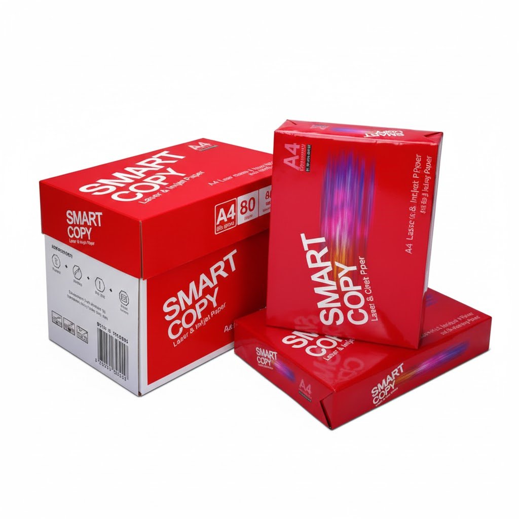 A4 Paper 80gsm Smart Copy -Premium White Printer & Copy Paper Box