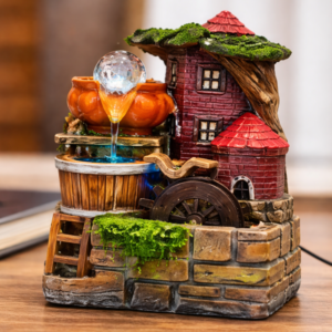 Buy LED Crystal Ball Tabletop Water Fountain Stone Look | Dubai UAE