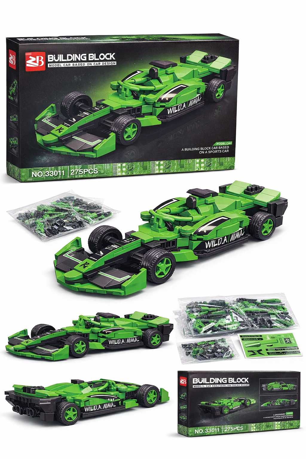 Racing Car Building Blocks Toy Set Dubai | Kids, Sports Car
