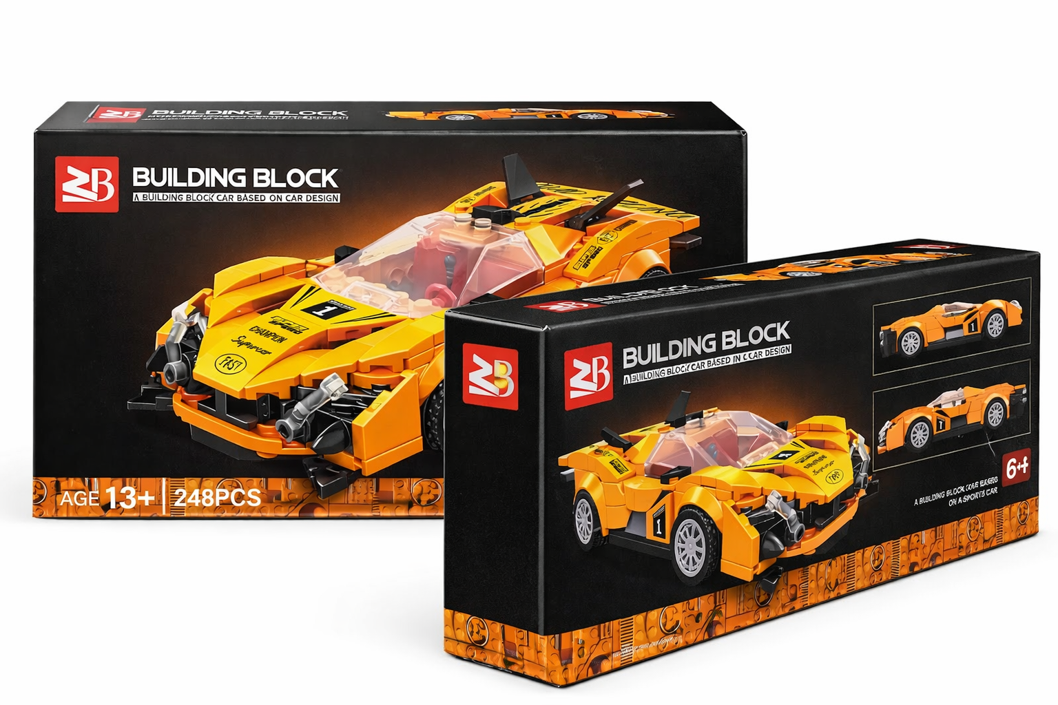 Kids Racing Car STEM Building Blocks Set | Dubai