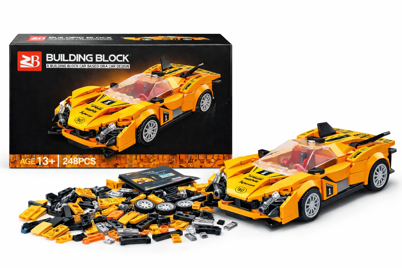 Kids Racing Car STEM Building Blocks Set | Dubai