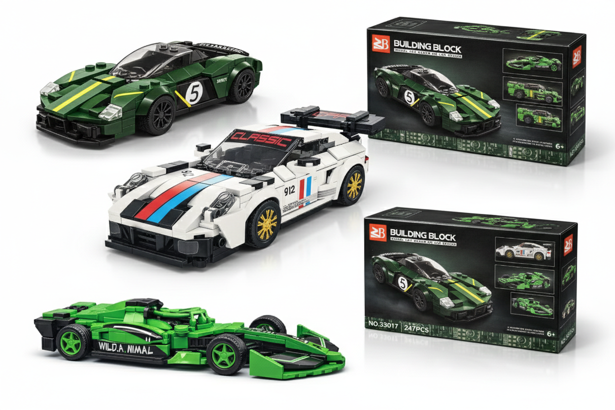 3-in-1 Racing Car Building Blocks for Kids 6+ Dubai